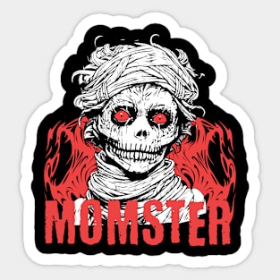 Momster Mom Halloween, Momster Costume, Halloween Mom Sticker